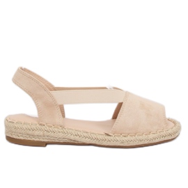Women's beige espadrilles SA-2893 Beige