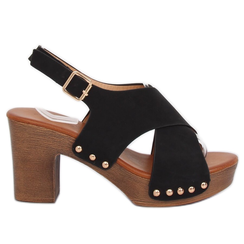 Sandals ala clogs black D-131 Black Sandals ala clogs black D-131 Black