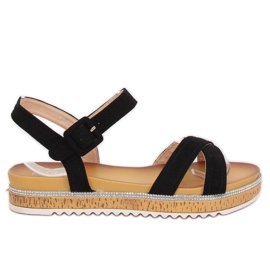 Black women's sandals Y1521 Black Black women's sandals Y1521 Black