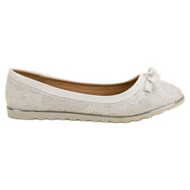 SHELOVET Ballerina With Lace white