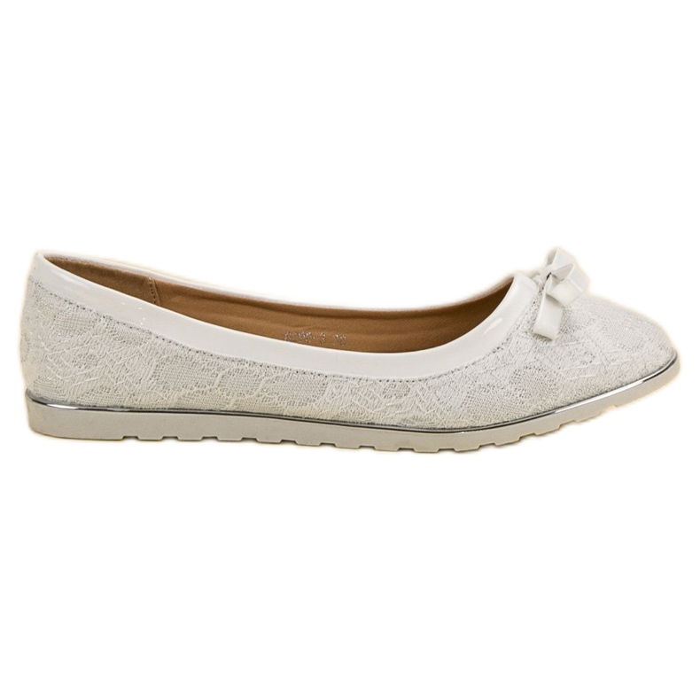 SHELOVET Ballerina With Lace white