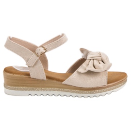 Bello Star Sandals With A Bow brown