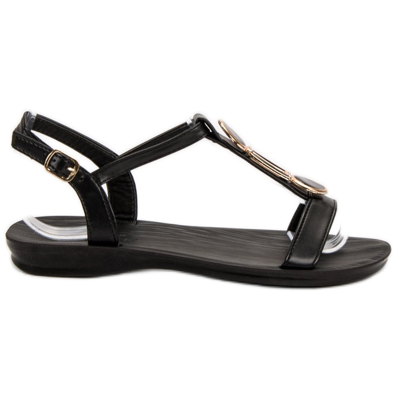 Camo Casual flat sandals black
