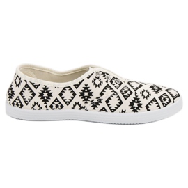 SHELOVET Slip-on sneakers white black SHELOVET Slip-on sneakers white black