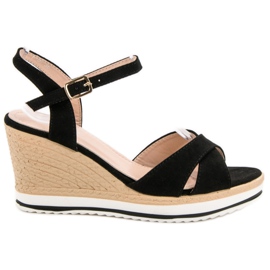 Anesia Paris Fashionable Black Sandals