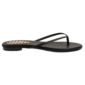 SHELOVET Classic flip-flops black