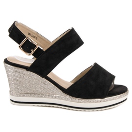 SHELOVET Light Black Sandals SHELOVET Light Black Sandals