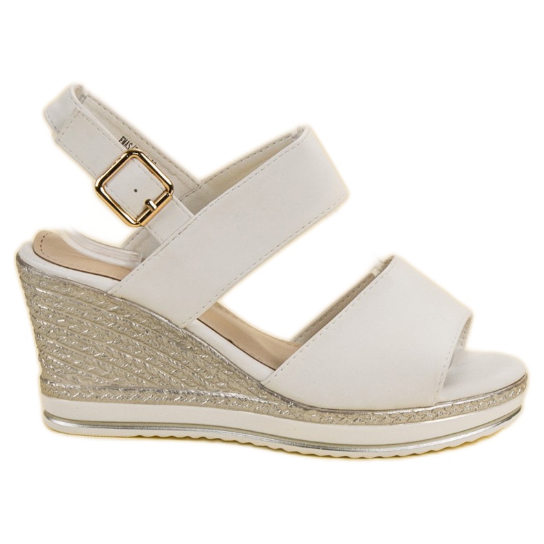 SHELOVET Light white sandals