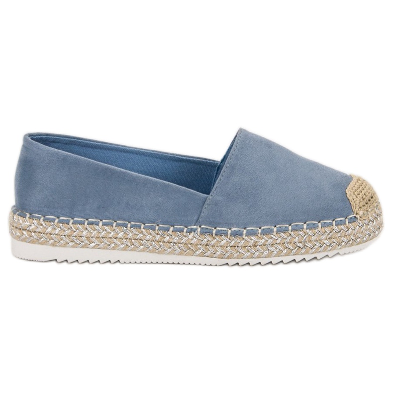 SHELOVET Suede Espadrilles blue