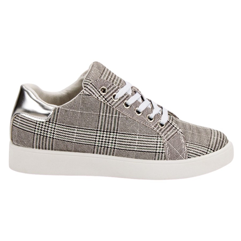Evento Checkered Sport Shoes grey