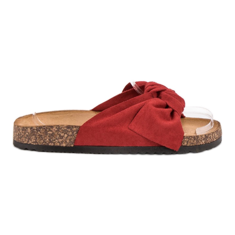 Sweet Shoes Suede Slippers red