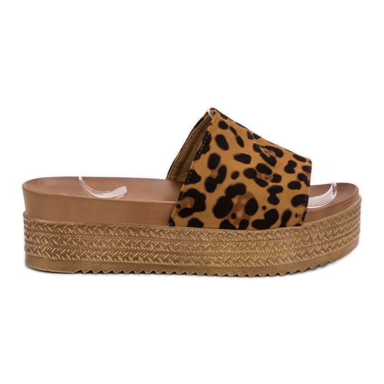 Queen Vivi Slippers On The Platform brown