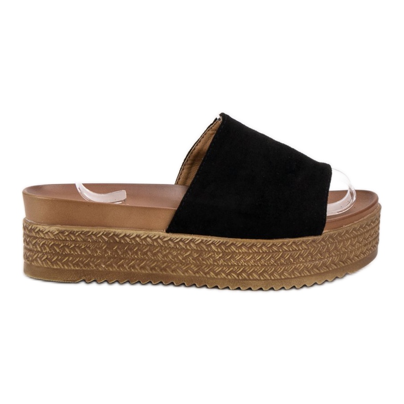 Queen Vivi Slippers On The Platform black