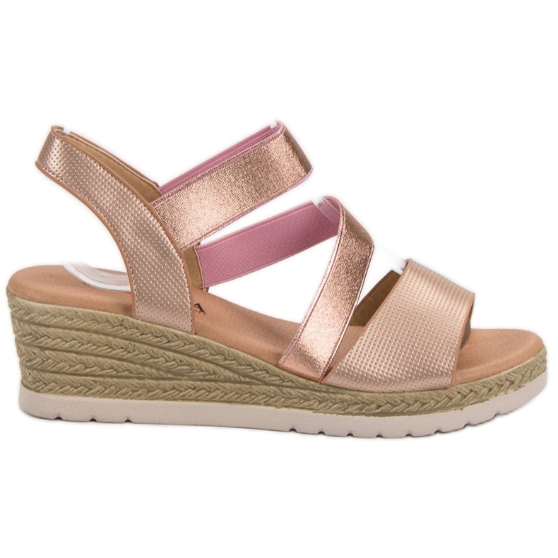 SHELOVET Slip-on Sandals On Wedge pink