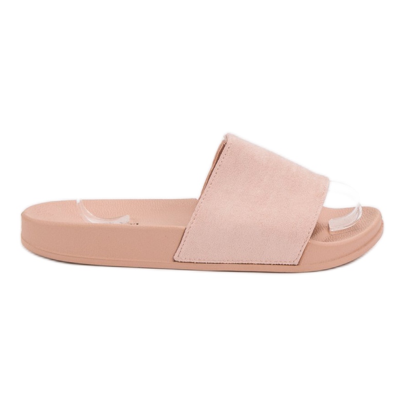 Queen Vivi Comfortable Suede Slippers pink