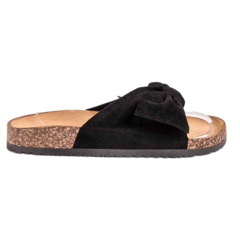 Sweet Shoes Suede Slippers black Sweet Shoes Suede Slippers black