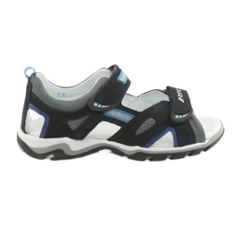 Sandals boys' turnips Bartek 19176 navy blue-gray grey