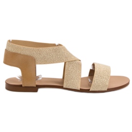 SHELOVET Elegant flat sandals brown SHELOVET Elegant flat sandals brown