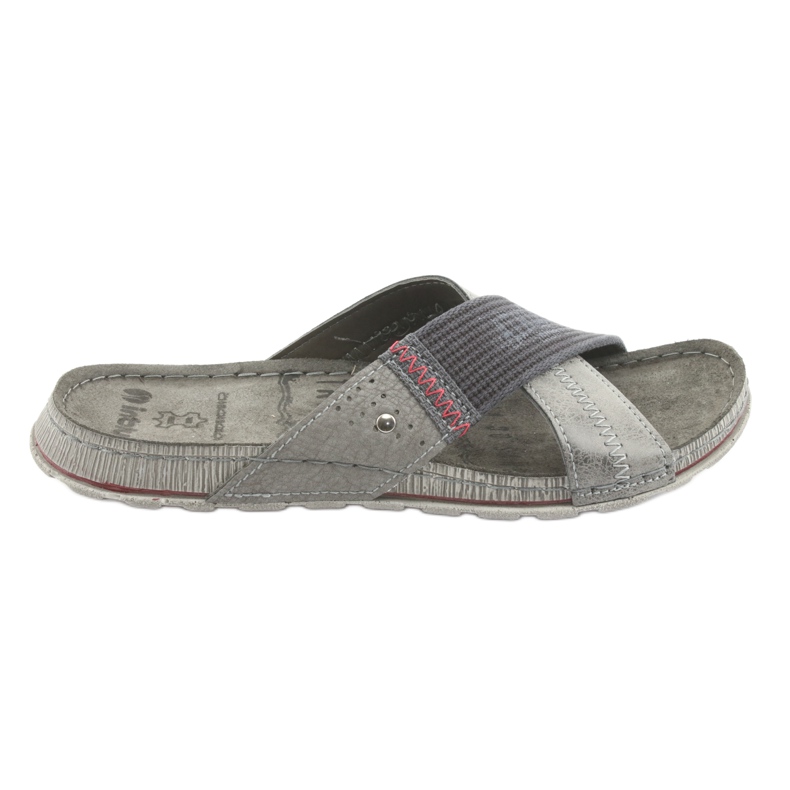 Gray Inblu GG009 gray men's slippers black grey Gray Inblu GG009 gray men's slippers black grey