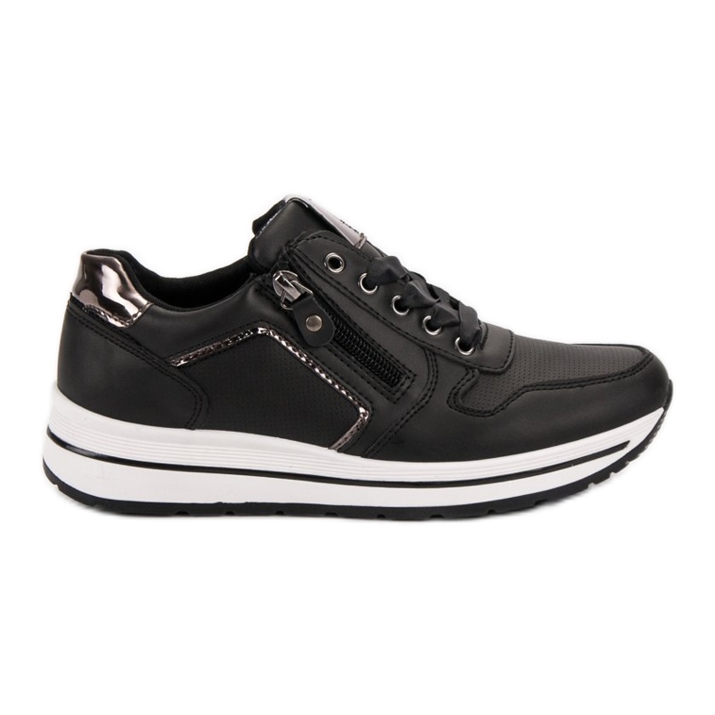 SHELOVET Black Sport Shoes