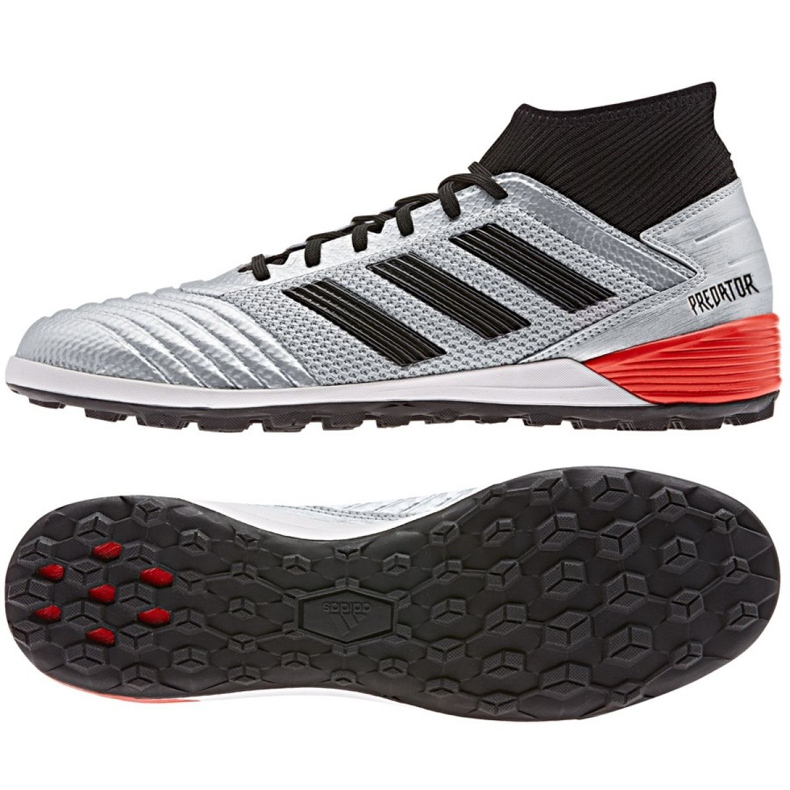 Adidas Predator 19.3 Tf M F35629 football boots grey silver