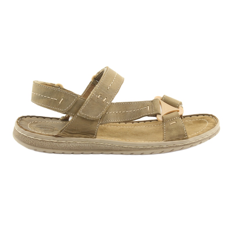 Velcro sports sandals Riko 806 olive multicolored