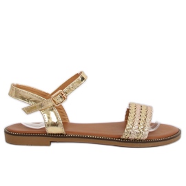 Gold women's sandals K-11 Gold golden