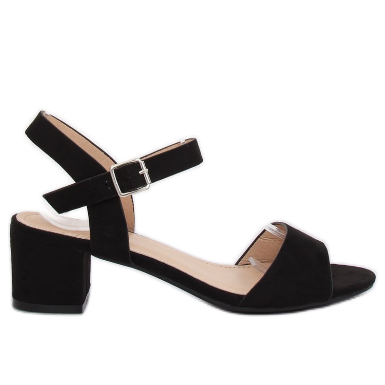 Black high-heeled sandals 8103 Black