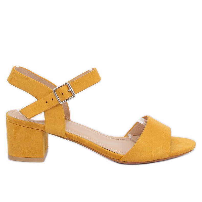 Yellow high-heeled sandals 8103 Yellow