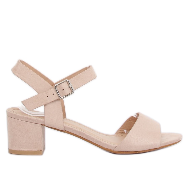 Beige high-heeled sandals 8103 Beige