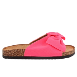 Neon pink slippers 218-212 Fushia