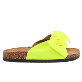 Neon yellow slippers 218-212 Green
