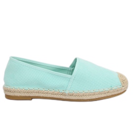 Women's mint espadrilles 4855 LT.BLUE green