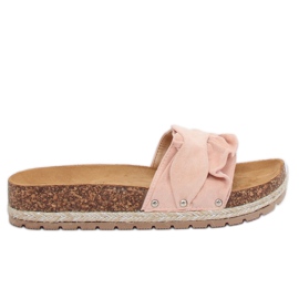 Pink espadrilles slippers BJS-002 Pink