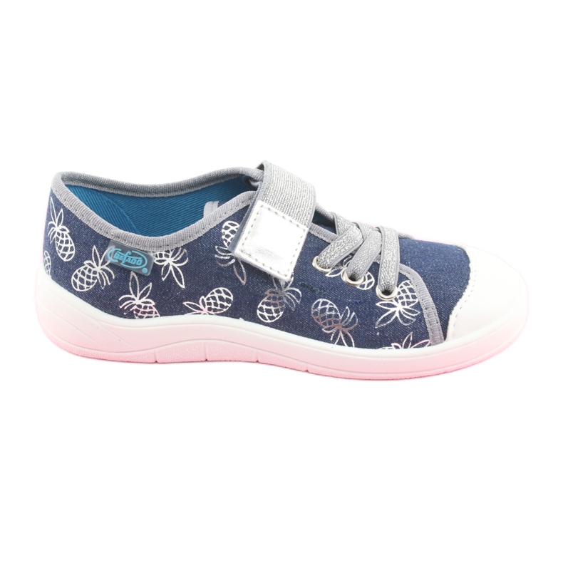 Befado children's shoes 251Y125 grey navy blue Befado children's shoes 251Y125 grey navy blue