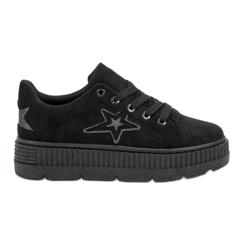 SHELOVET Suede Creepers black SHELOVET Suede Creepers black