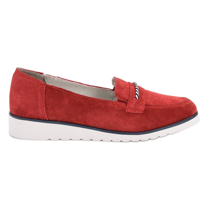 Filippo Leather loafers red