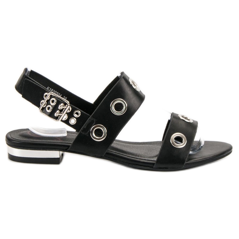 Kylie Casual Black Sandals