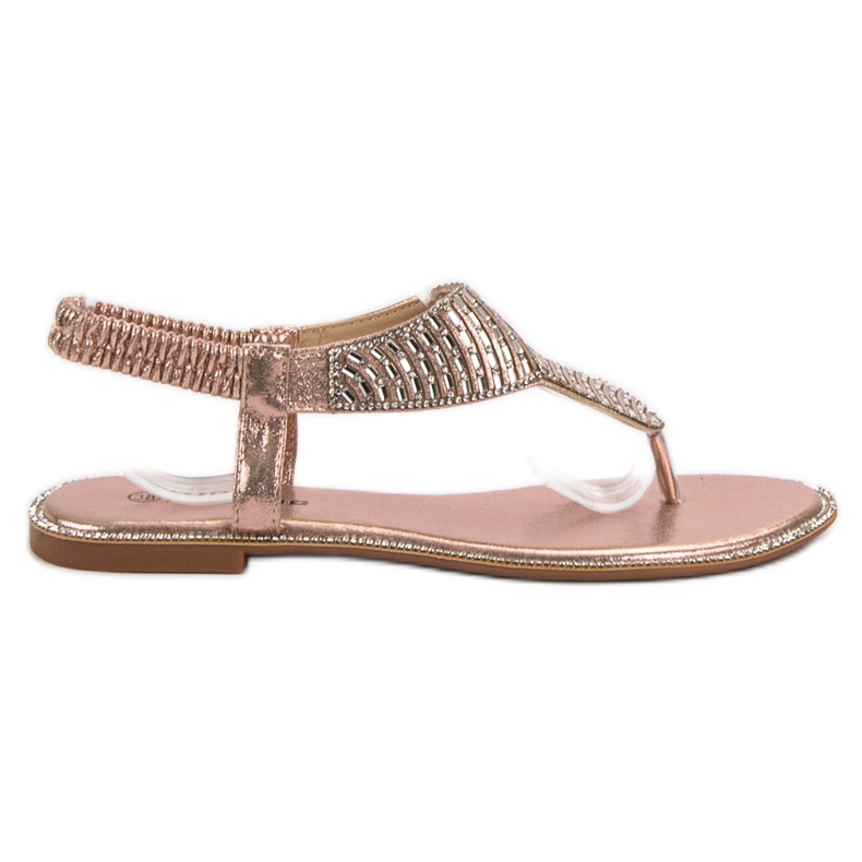 Nio Nio Slip-on Sandals With Cubic Zirconia pink