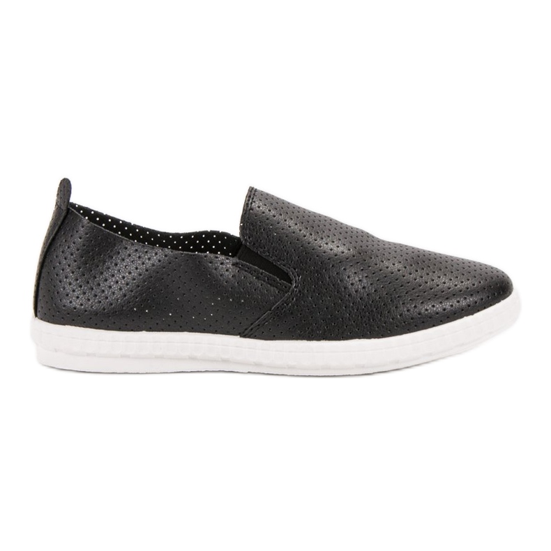 Renda Black Slipons