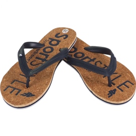 Slippers 4f W H4L19-KLD002 30S dark navy blue brown Slippers 4f W H4L19-KLD002 30S dark navy blue brown