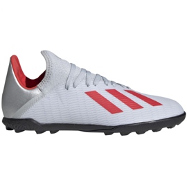 Adidas X 19.3 Tf Jr F35358 football boots white white