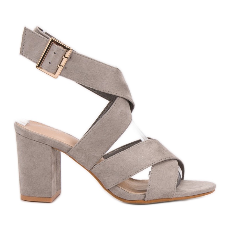 SDS Buckle fastened sandals grey