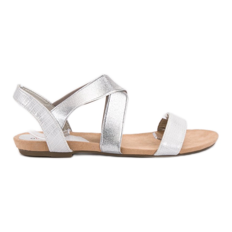 Evento Slip-on sandals with an elastic band grey