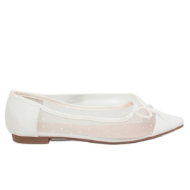 White women's ballerinas LT119P White