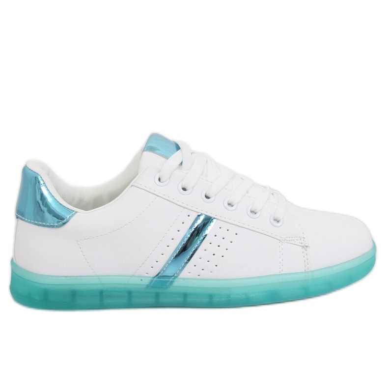 Women's white and green sneakers 2B9XX923 WHITE / GREEN