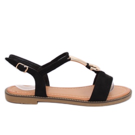 Black women's sandals WL024 Black Black women's sandals WL024 Black