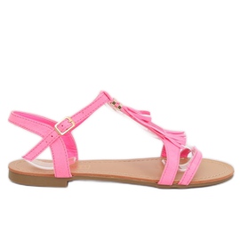 Pink women's sandals 1-51 Fushia