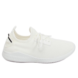 White sports shoes 7762-Y White