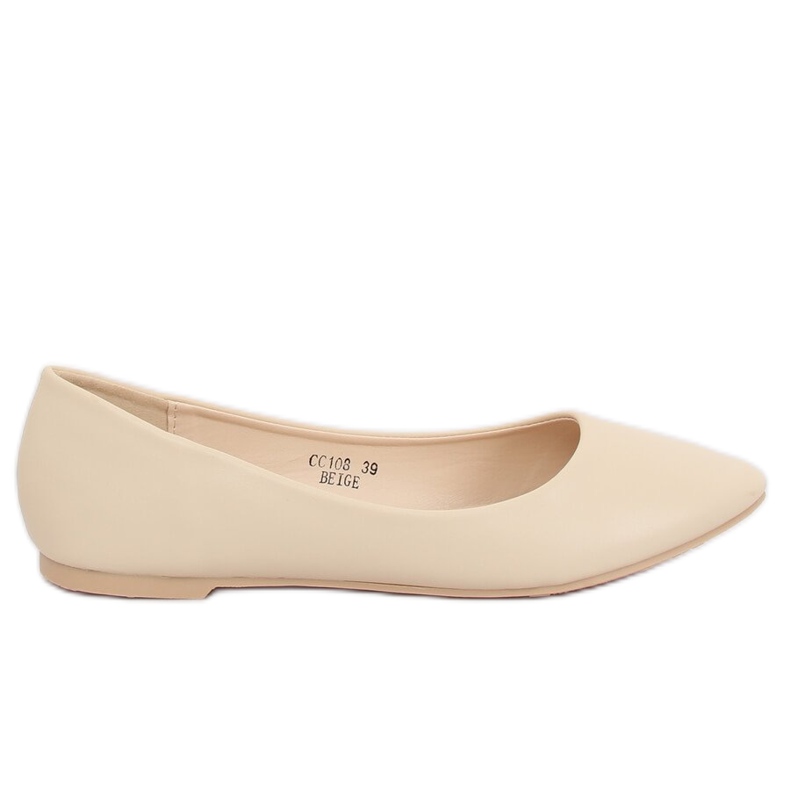 Women's beige ballerinas CC108 Beige Women's beige ballerinas CC108 Beige
